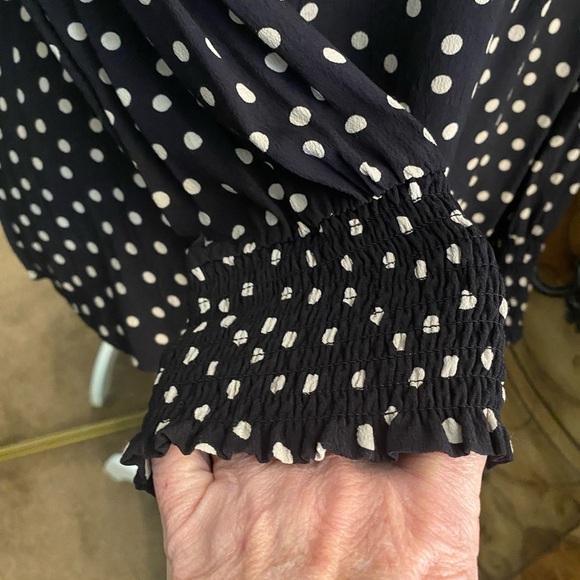 Sanctuary Polka Dot Button-Up Blouse - Picture 4 of 5